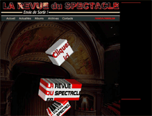 Tablet Screenshot of larevueduspectacle.com